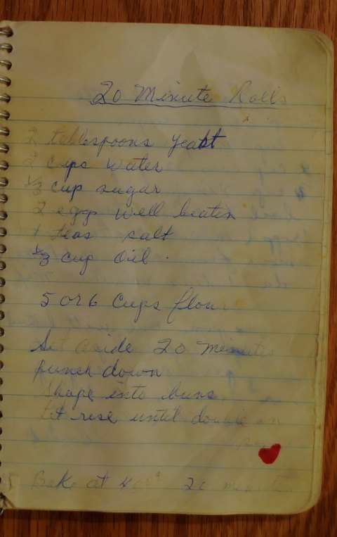 Recipe card for 20 Minute Rolls