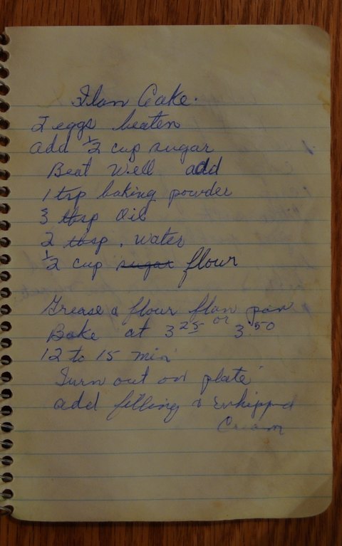 Recipe card for Angel Cake