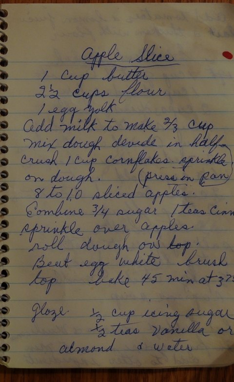 Recipe card for Apple Slices