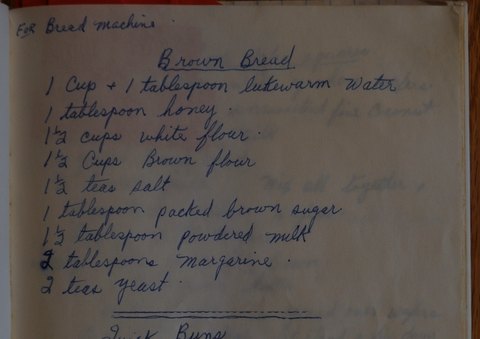 Recipe card for Brown Bread