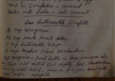 Recipe card for Butterscotch Confetti