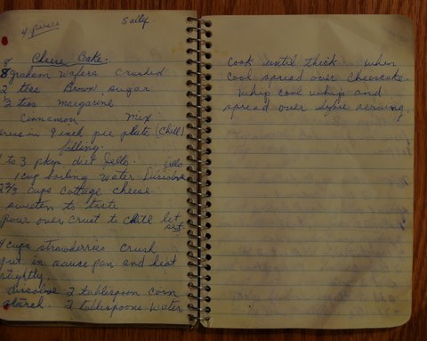 Recipe card for Cheese Cake