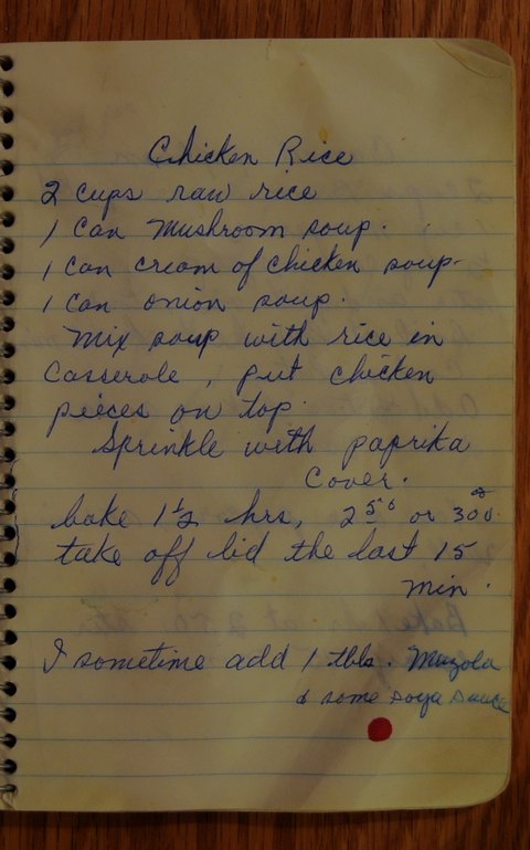 Recipe card for Chicken Rice