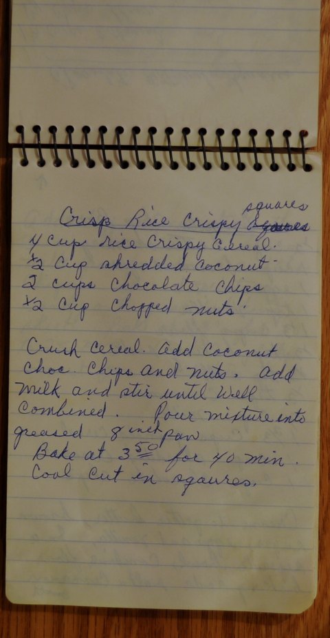 Recipe card for Crisp Rice Crispy Squares