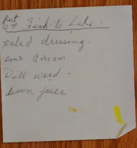 Recipe card for Fish to Bake