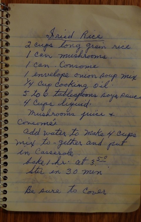 Recipe card for Fried Rice