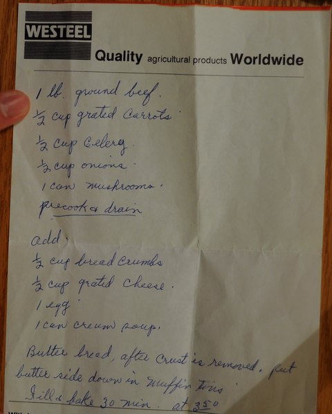 Recipe card for Ground Beef Muffin Cups