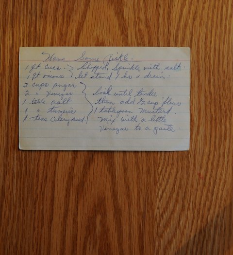 Recipe card for Have Some Pickle