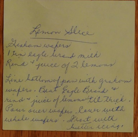 Recipe card for Lemon Slice
