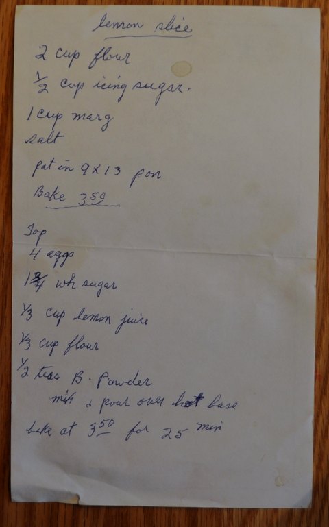 Recipe card for Lemon Slice