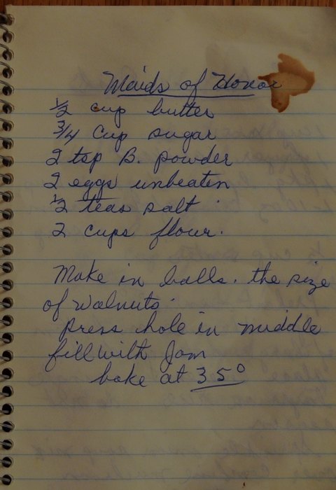 Recipe card for Maid's of Honor