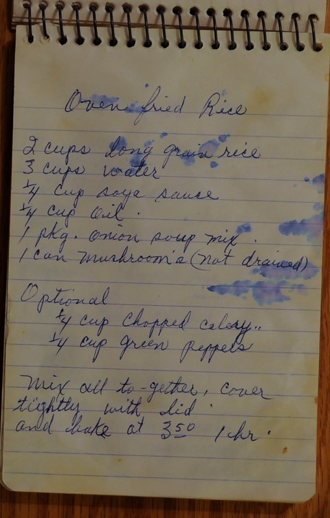 Recipe card for Oven-Fried Rice