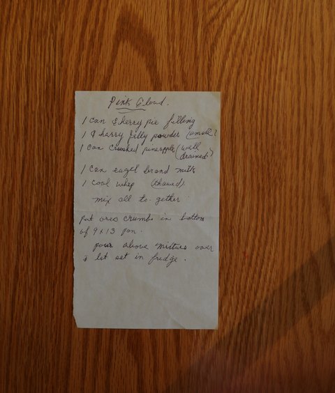 Recipe card for Pink Cloud