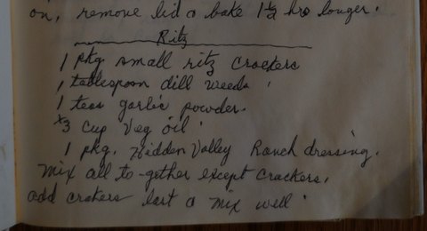 Recipe card for Ritz