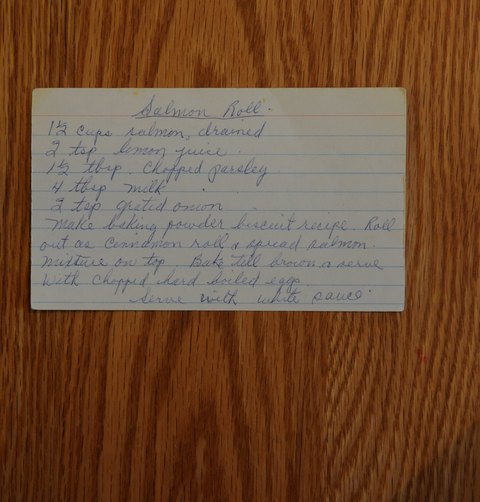 Recipe card for Salmon Roll
