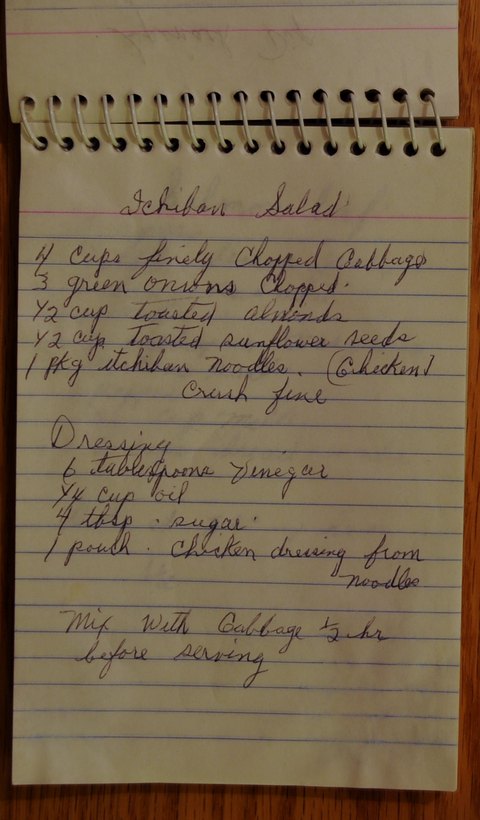 Recipe card for Schiban Salad