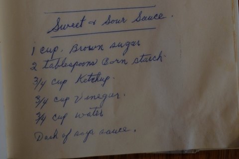 Recipe card for Sweet & Sour Sauce