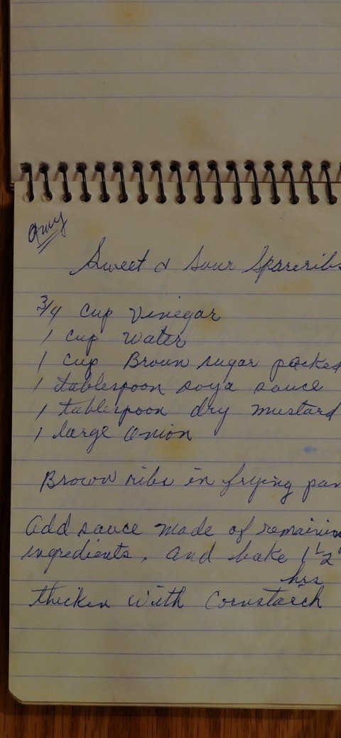 Recipe card for Sweet & Sour Spareribs