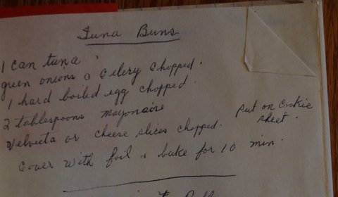 Recipe card for Tuna Buns